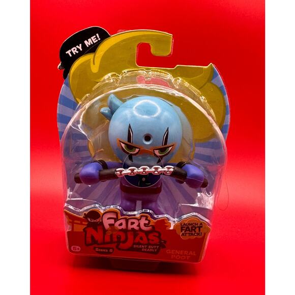 Fart Ninjas General Poot NIB Silent Butt Deadly Series 8 - Picture 1 of 6